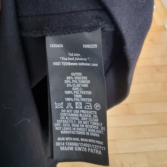 Ted Baker Dress/Top with Leather - Picture 3 of 12